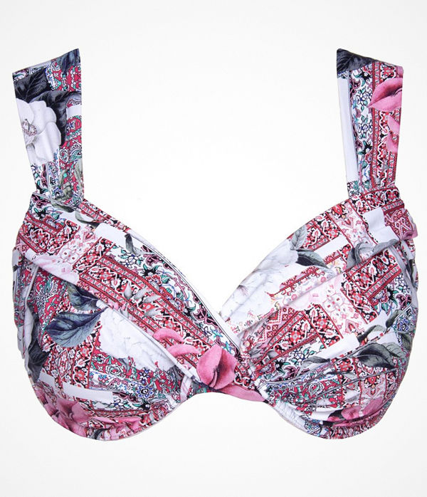 Sunseeker Desert Folk Floral Plus Cup Top Pink Pattern