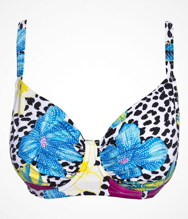 Damella Djungle Flower Bikini Underwire Bra Pattern-2