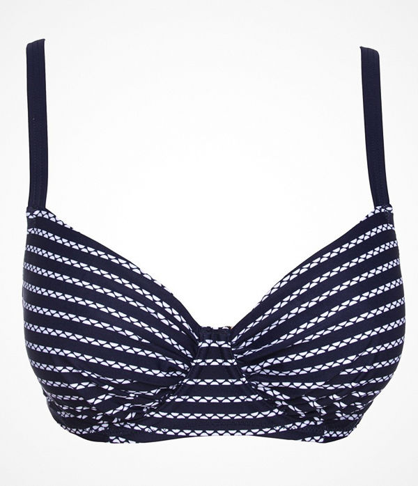 Damella Navy Stripe Bikini Underwire Bra Navy-2