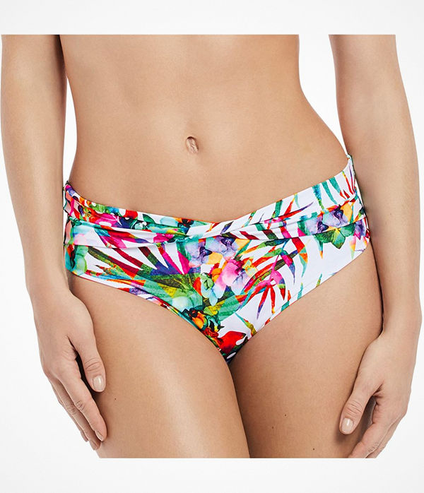 Fantasie Margarita Island Classic Twist Brief White Pattern-2