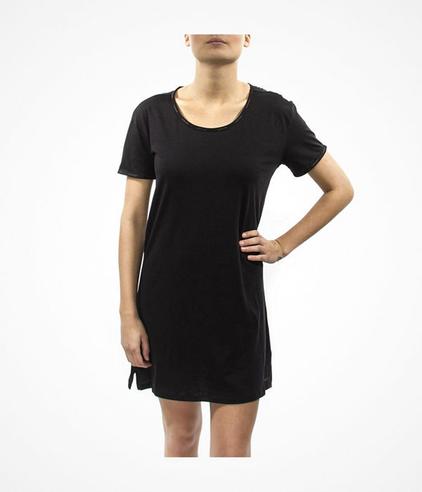 Calvin Klein Youthful Sleep Cotton Nightshirt Black