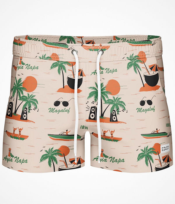 Frank Dandy Breeze Long Magaluf Swimshorts Pattern-2