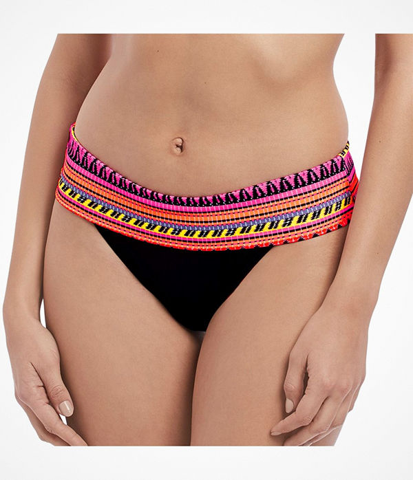 Freya Way Out West Sunset Classic Fold Brief Black pattern-2