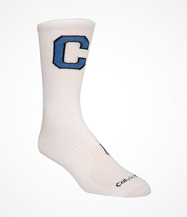 Calvin Klein Omer Jeans Varsity Patch Socks White