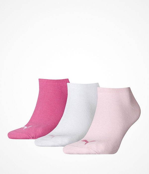 Puma 3-pack Sneaker Socks Pink/White