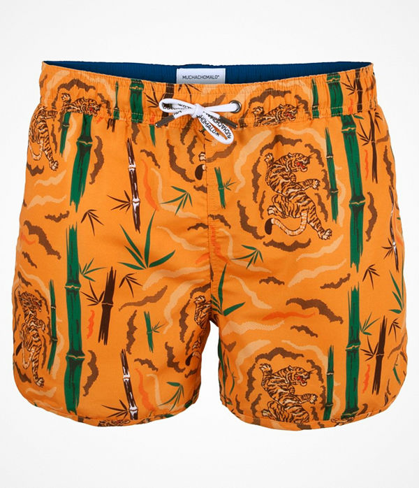 Muchachomalo Swim Tiger Wood Boardshort Orange patterned