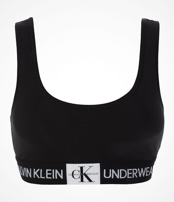 Calvin Klein Monogram Unlined Bralette Black