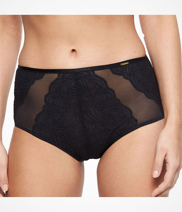 Chantelle Pyramide High Waisted Brief Black