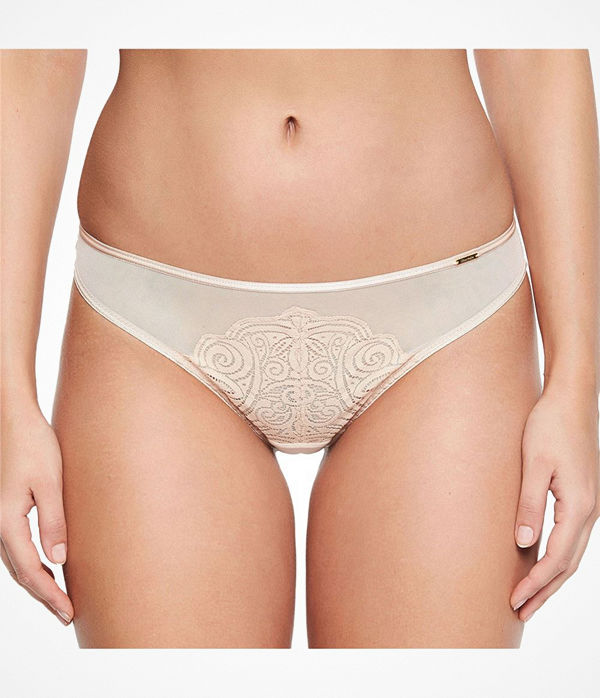 Chantelle Pyramide Thong Beige