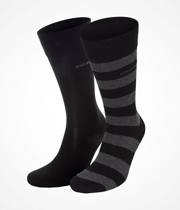 Hugo Boss 2-pack RS Block Stripe Socks Black