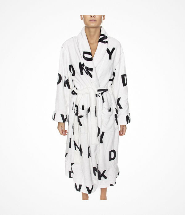 DKNY Self Titled Robe White
