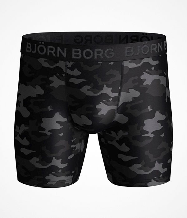 Björn Borg Performance Tonal Camo Shorts Black pattern-2