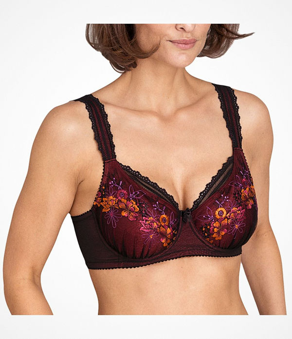 Miss Mary of Sweden Miss Mary Floral Sun Underwire Bra Red
