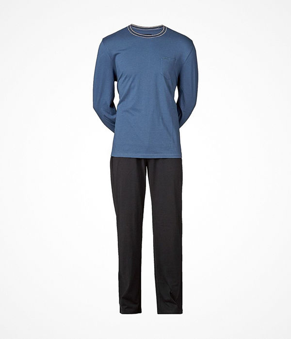 JBS Långärmad Pyjamas 130 Blue