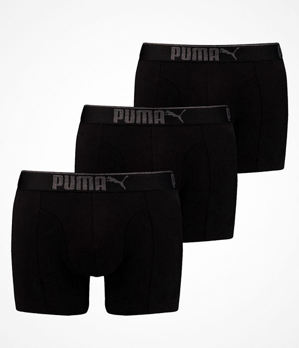 Puma 3-pack Lifestyle Sueded Cotton Boxer Black