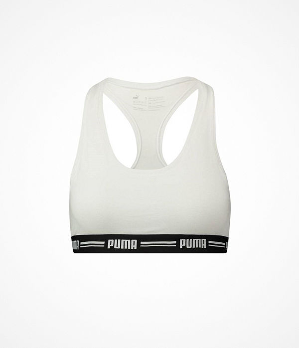 Puma Iconic Racer Back Bra White