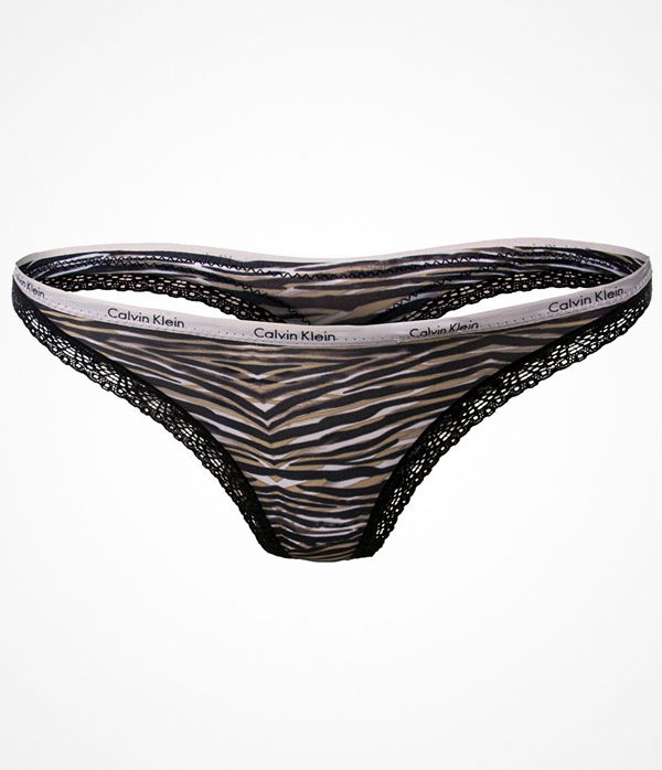 Calvin Klein Bottoms Up Thong Black/brown