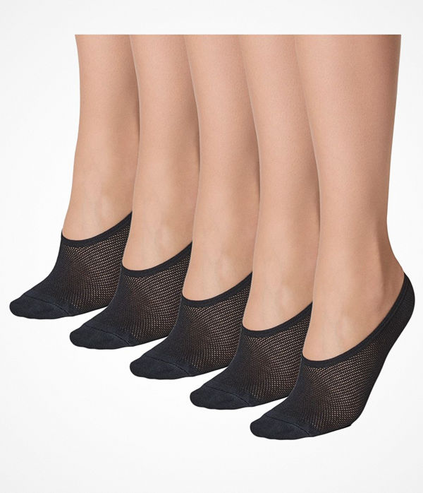 Decoy 5-pack Footies Quick Dry Black