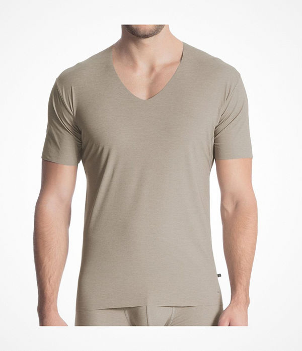 Calida Fresh Cotton V-shirt 14586 Bronze