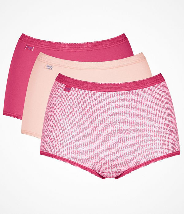 Sloggi 3-pack Basic Plus Maxi Colored Pink Pattern