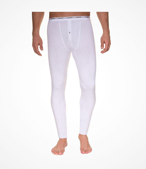 DIM Coton Chaud Long Johns White