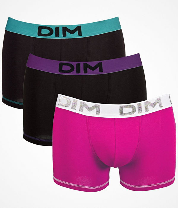 DIM 3-pack Mens Underwear Mix And Colors Boxer Black/Pink