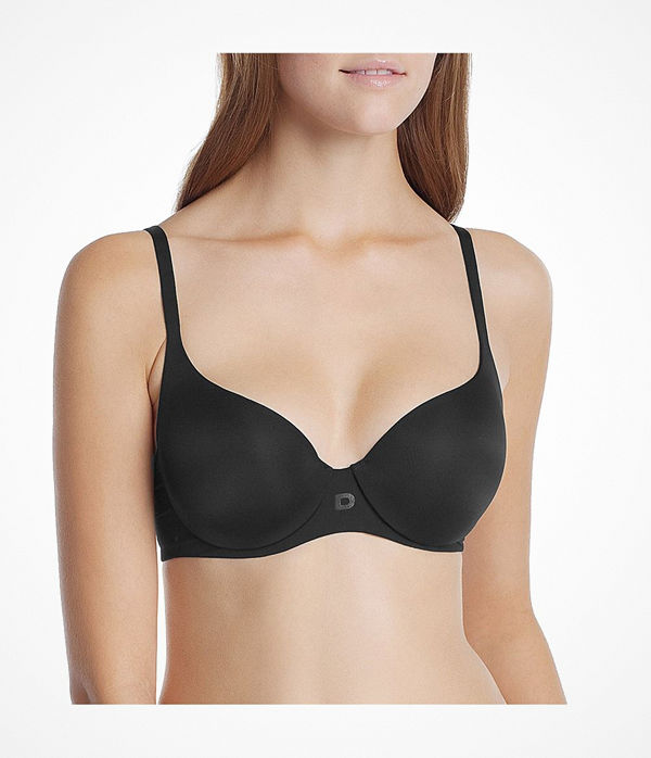 DIM Fit Moulded Padded Bra Black