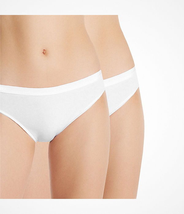 DIM 2-pack Coton Stretch Plus Midi White