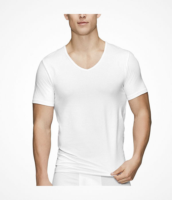 JBS of Denmark Organic Cotton V-neck T-shirt White