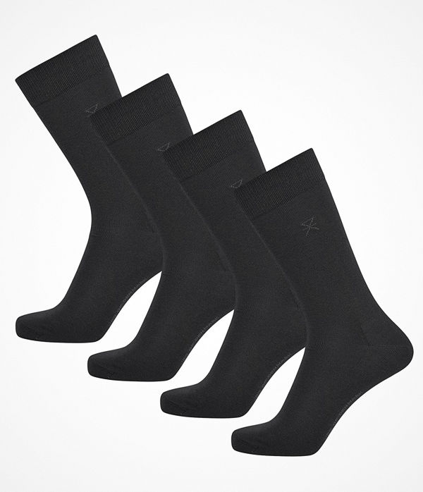 JBS of Denmark 4-pack Organic Cotton Socks Black