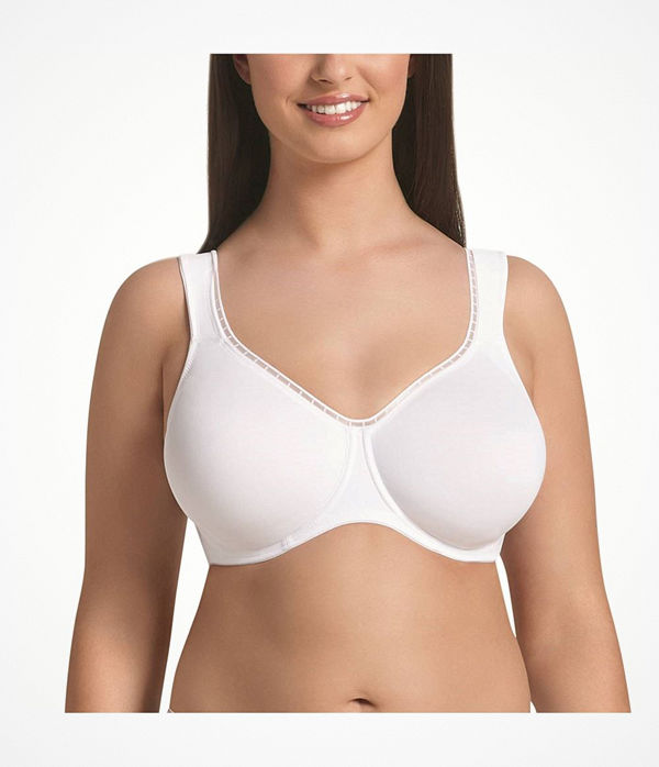Rosa Faia Twin Firm Underwire Bra White