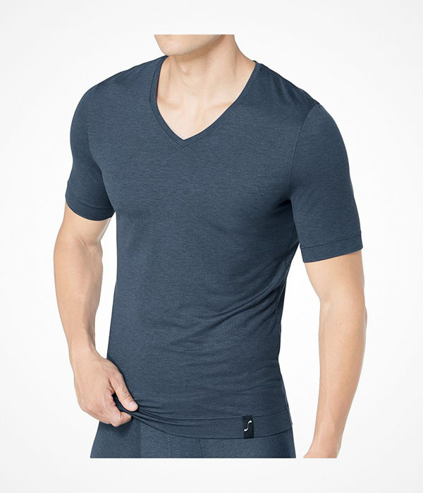 S by sloggi S by Sloggi Sophistication V-Neck Shirt Darkgrey