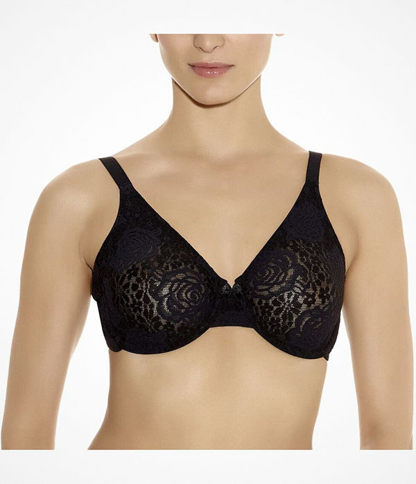 Wacoal Halo Lace Underwire Bra Black