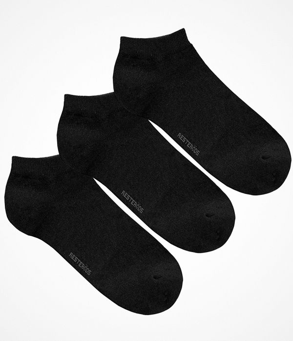 Resteröds 5-pack Bamboo Ankle Socks Black