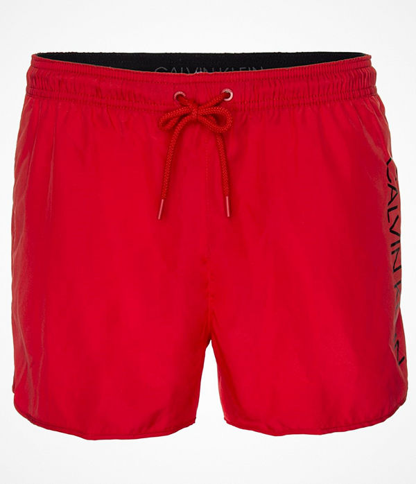 Calvin Klein Core Solids Short Runner Swim Shorts Red