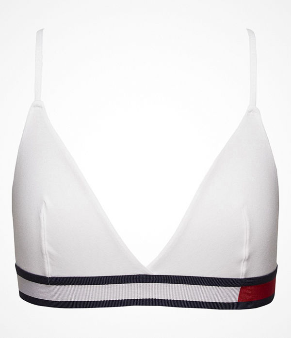 Tommy Hilfiger Colorblock Triangle Bra White
