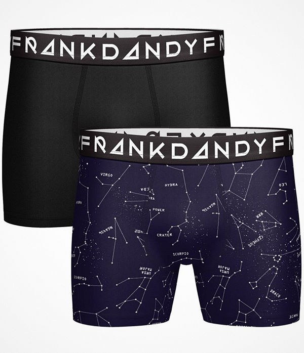 Frank Dandy 2-pack Starsign Boxers Black/Blue