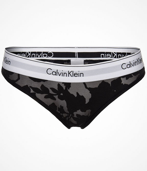Calvin Klein Modern Cotton Burnout Bikini Black