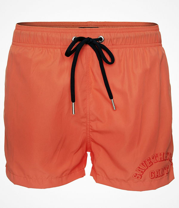 Gant Lightweight Short Cut Swim Shorts Orange