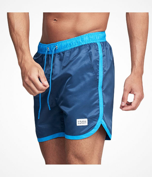 Frank Dandy Long Bermuda Swimshorts Blue/Blue