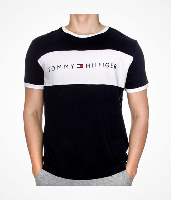 Tommy Hilfiger Original SS Crew Tee Logo Flag Navy-2