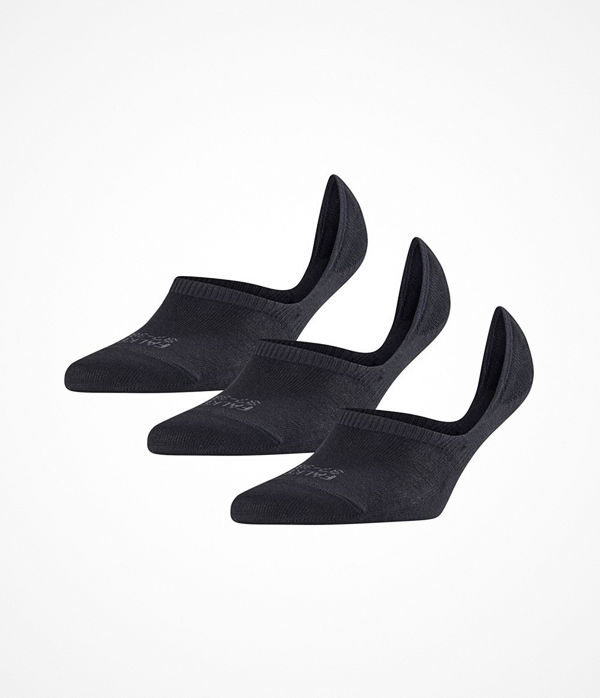 Falke 3-pack Women Step No Show Socks Black