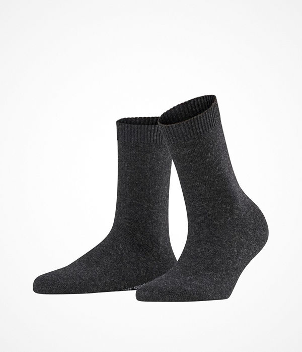 Falke Women Cosy Wool Socks Anthracite