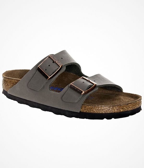 Birkenstock Arizona Birkoflor Mjuk Fotbädd Grey