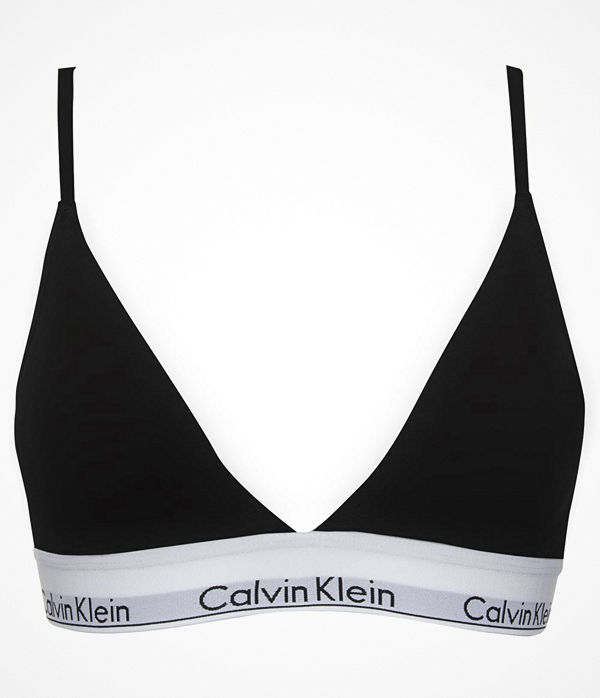 Calvin Klein Modern Cotton Lightly Lined Triangle Black