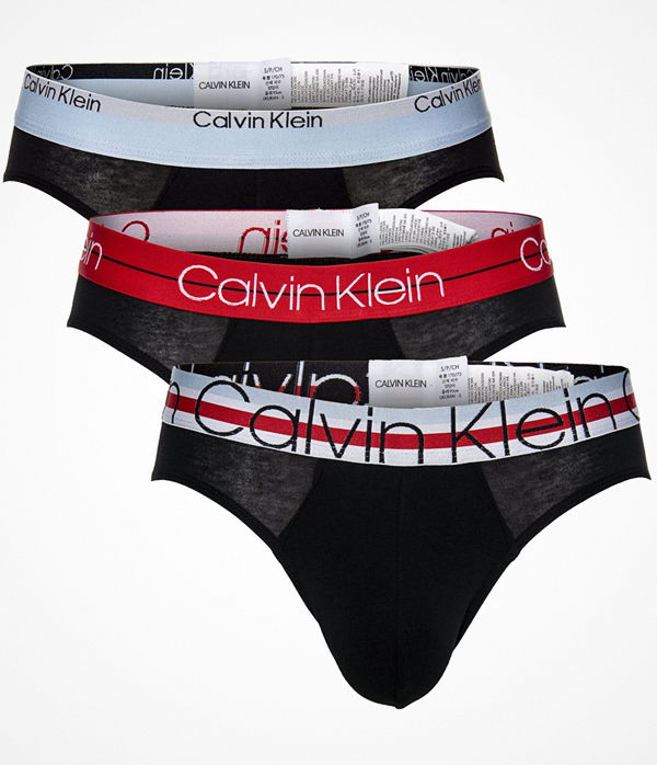 Calvin Klein 3-pack Cotton Stretch Hip Briefs Black