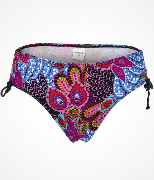 Damella Peacock Feather Bikini Tai Brief Multi-colour