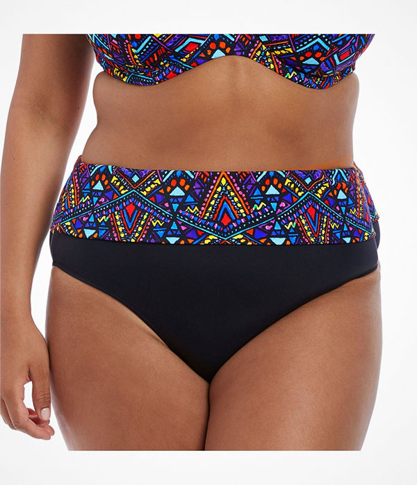 Elomi Swim Aztek Fold Bikini Brief Multi-colour