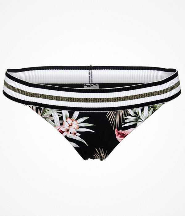 Seafolly Ocean Alley Bikini Brazilian Black pattern-2