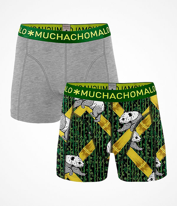 Muchachomalo 2-pack Solid Panda Boxer Multi-colour